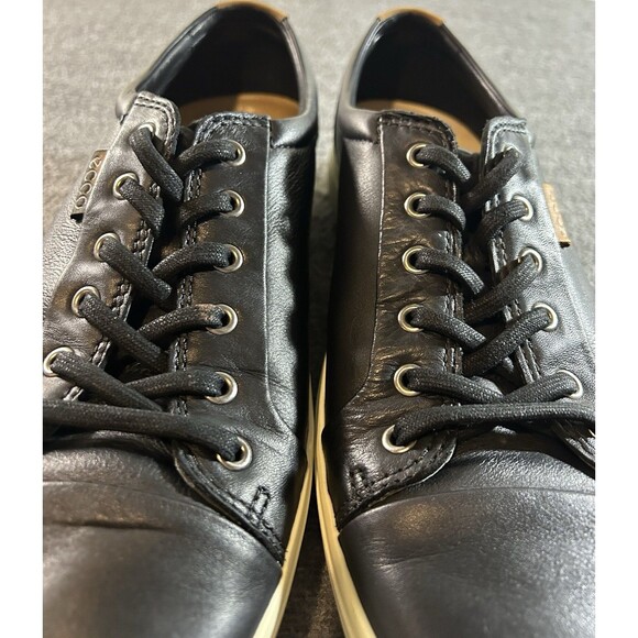 ECCO Soft 7 Casual Dress Leather Shoes Black White Men’s Size US 11 EU 45 main image 9